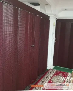 درب آکاردئونی چرمی